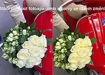 Proč kytice vypadá na fotce jinak než v reálu?